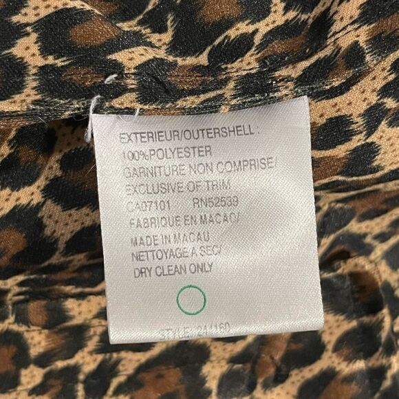 Ultex Design leopard lined 3/4 length raincoat - Picture 5 of 9